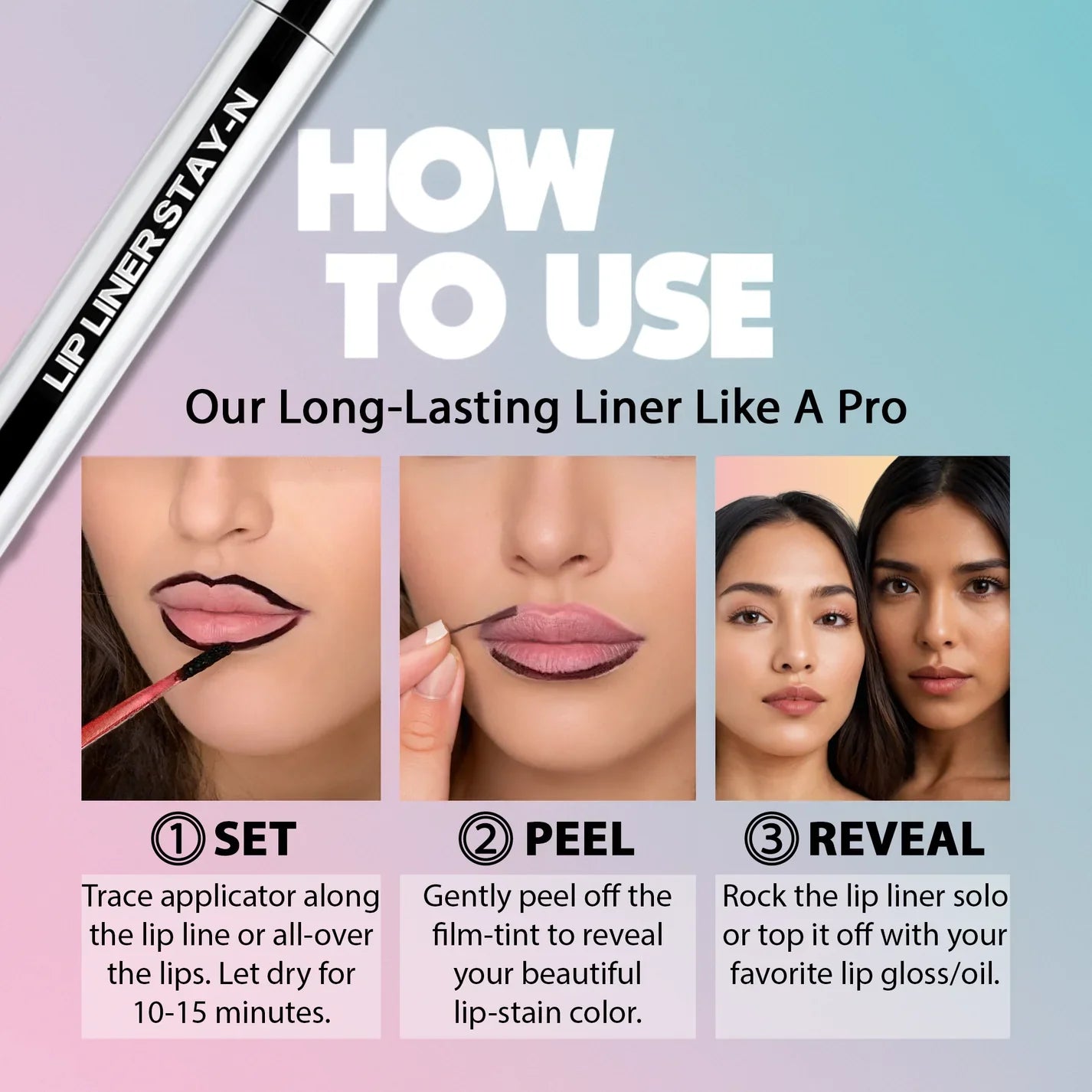 Plump & Peel 12-Stunden Lippenstiftkontur