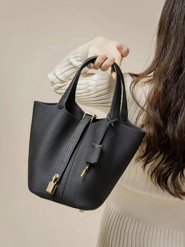 Chic Alltags-Ledertasche