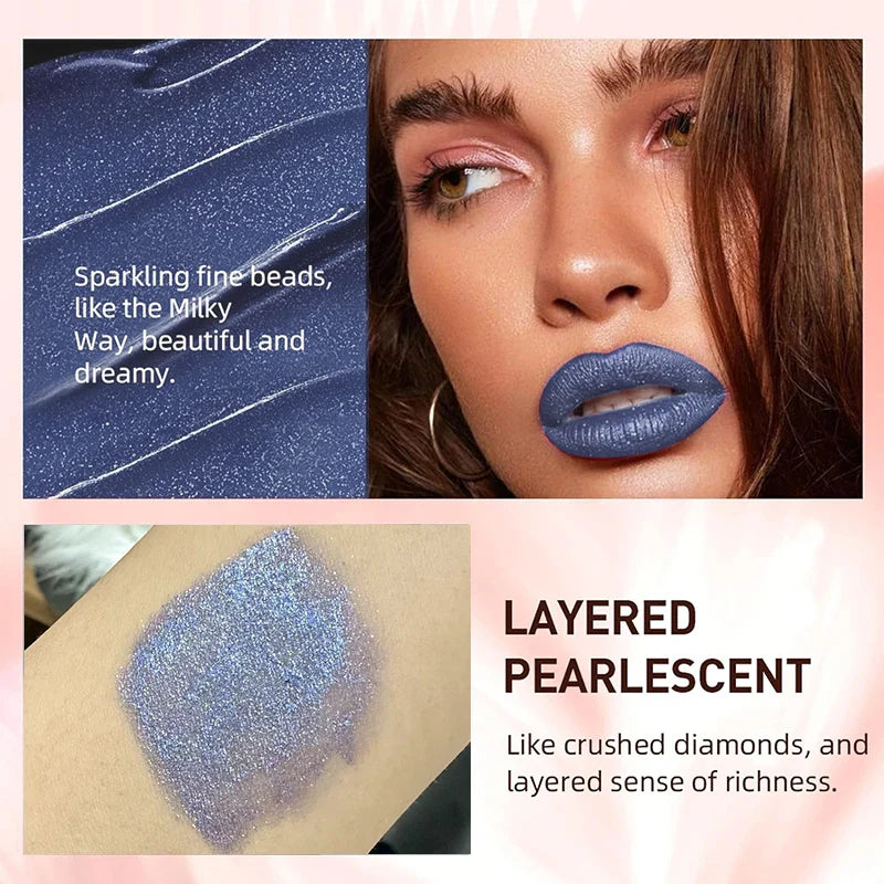(1 + 1 Gratis) Diamond Shine Flüssiger Lippenstift