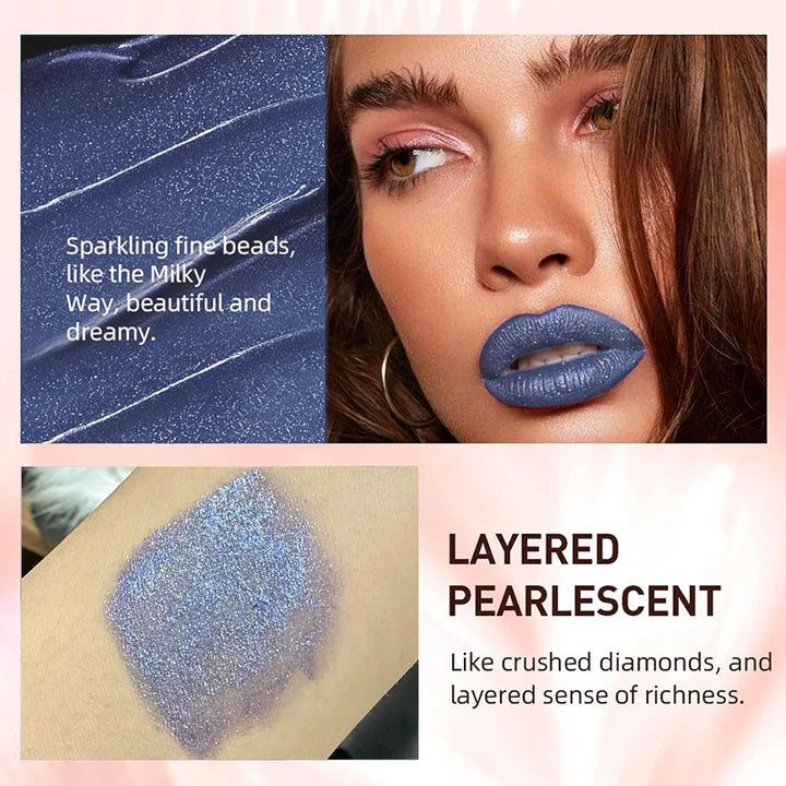 (1 + 1 Gratis) Diamond Shine Flüssiger Lippenstift