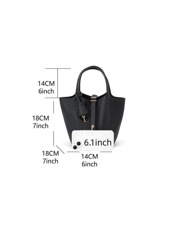 Chic Alltags-Ledertasche