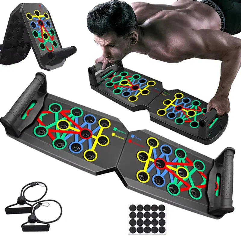 Push-Pro MAX™ | Klappbares Push-up-Board: Ganzkörpertraining für den Oberkörper