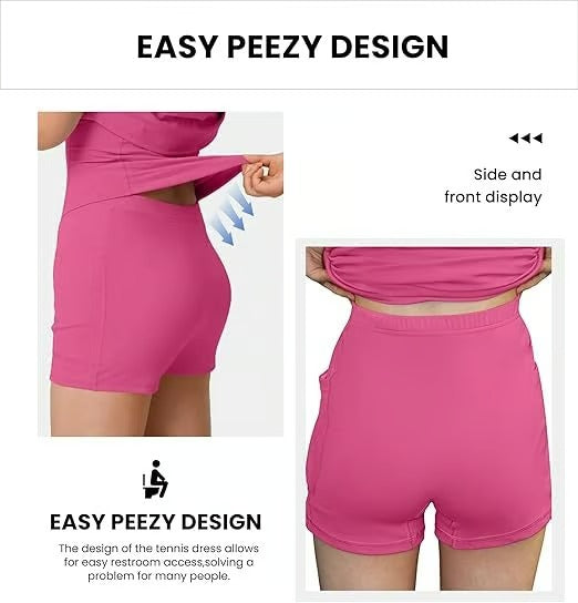 ShapeLuxe – Rückfreies Fitnesskleid für mühelosen Stil und Halt
