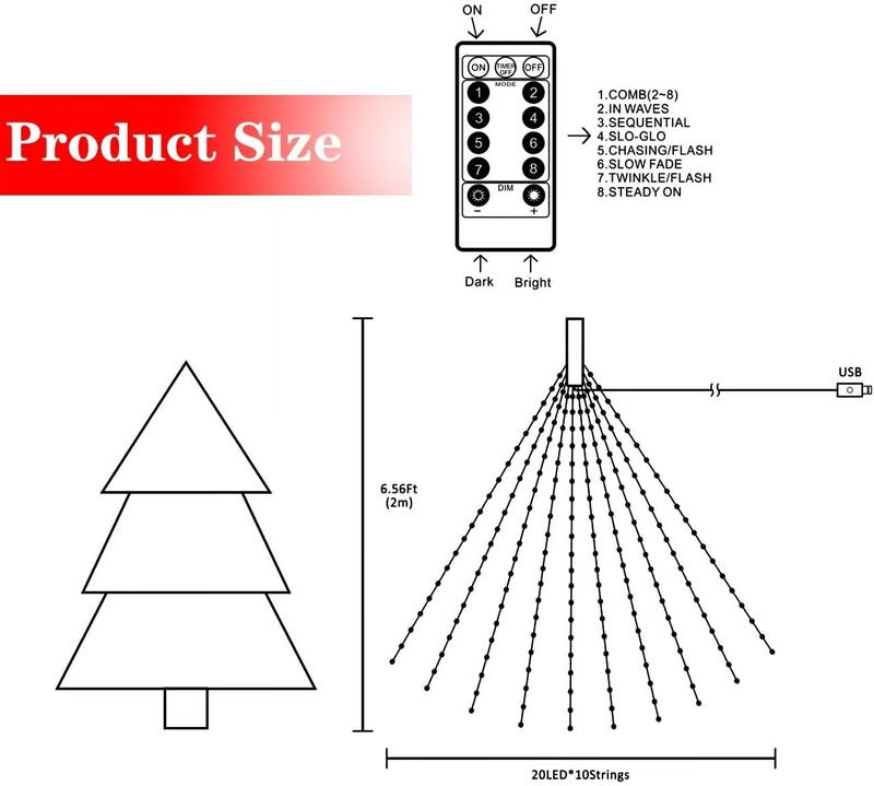 Funkelnde LED-Lichterkette