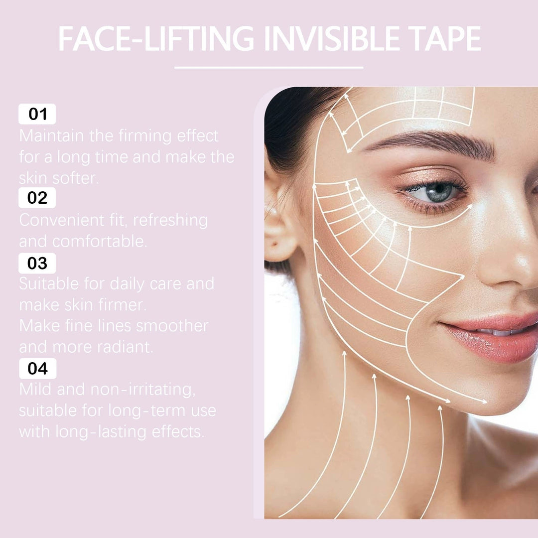 OUHOE| V-Face Lift Klebeband| Gesichtsstraffende unsichtbare Klebebänder (40 stucks)
