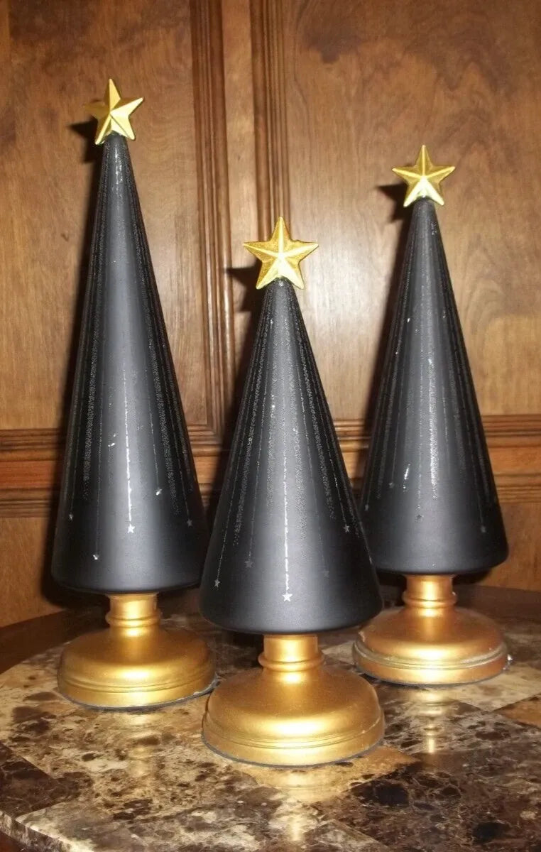 Weihnachtsbaum Tischdekoration — SternenGlanz für Dinner &amp; Terrasse 3-teiliges Set