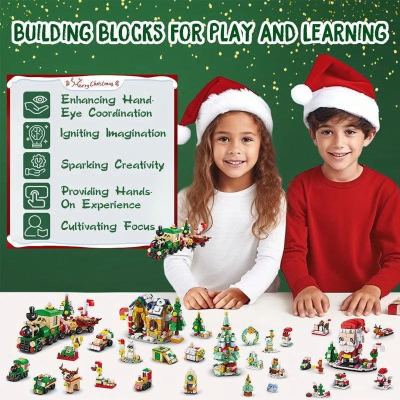 Bauklötzchen-Set Adventskalender — 24 Tage voller Bauspiel und Spielspaß