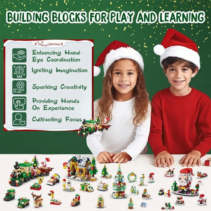 Bauklötzchen-Set Adventskalender — 24 Tage voller Bauspiel und Spielspaß