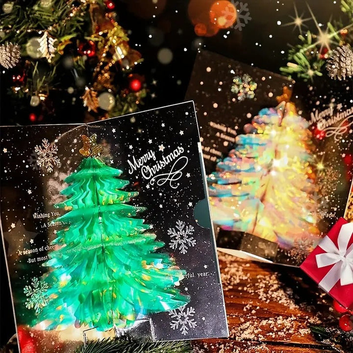 3D-Weihnachtskarten — Entfalten Sie eine funkelnde Überraschung