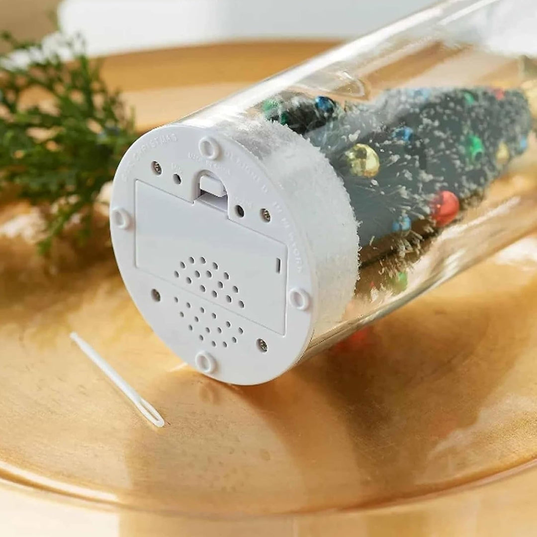 Weihnachtsbaum mit message in einer Flasche — Persönliche Nachricht verschenken