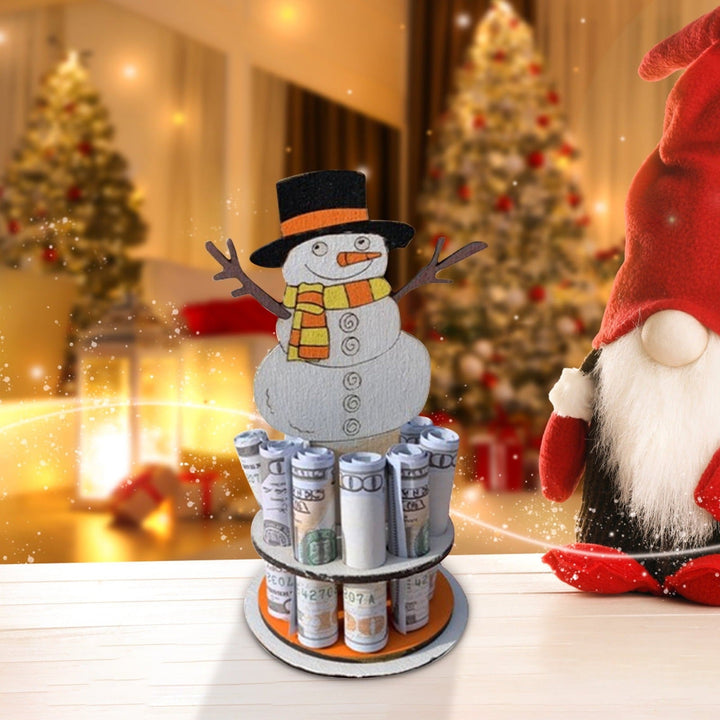 Schneemann-Geldhalter – Dekorativ Banknoten am Weihnachtsbaum aufhängen