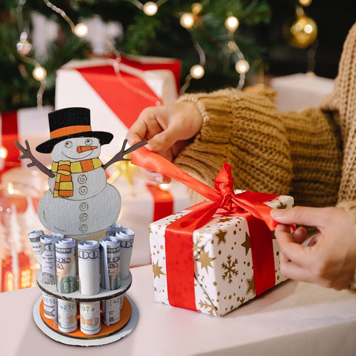 Schneemann-Geldhalter – Dekorativ Banknoten am Weihnachtsbaum aufhängen
