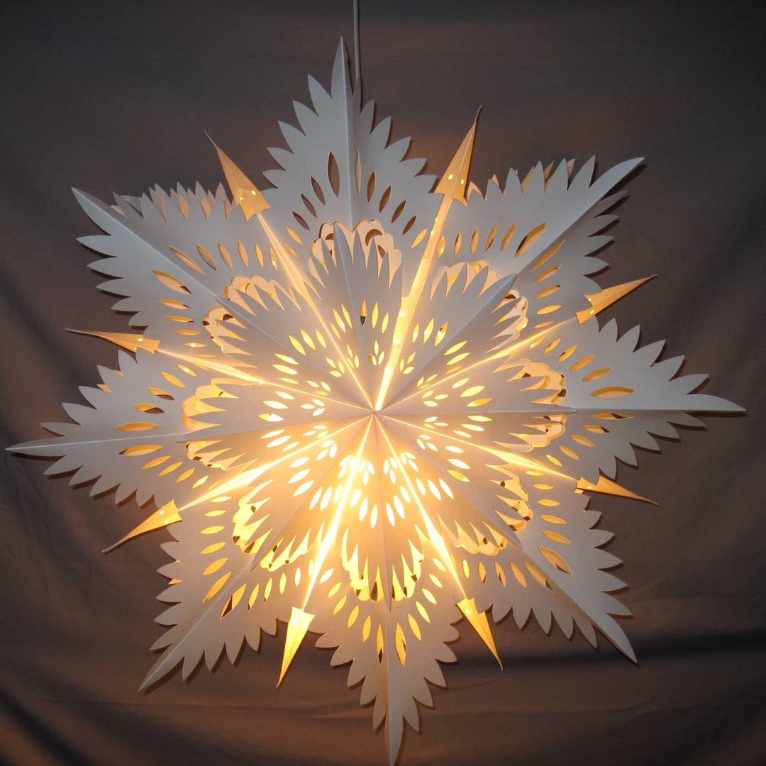 Schneeflocken Weihnachten Laterne – Warmes Licht, Winterzauber