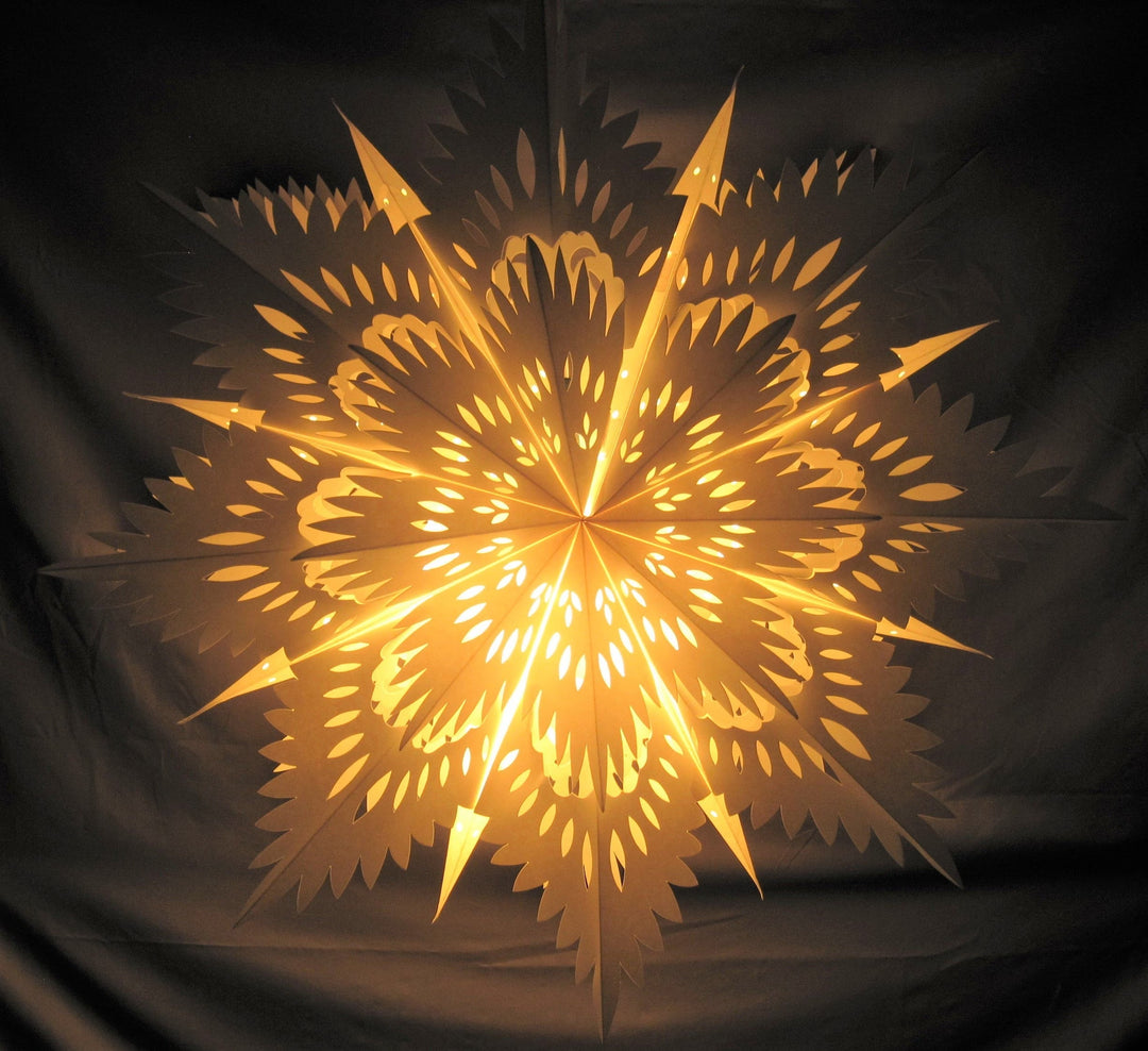 Schneeflocken Weihnachten Laterne – Warmes Licht, Winterzauber