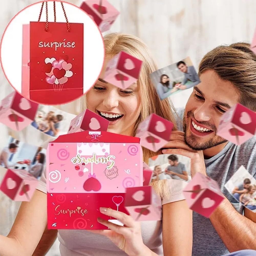 3D Faltbare Überraschungsbox – Explosions-Popup-Geschenk für Partys &amp; Mehr