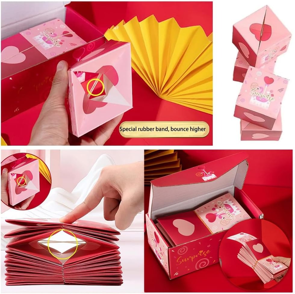 3D Faltbare Überraschungsbox – Explosions-Popup-Geschenk für Partys &amp; Mehr