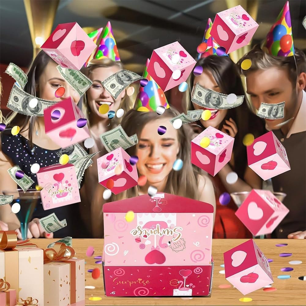 3D Faltbare Überraschungsbox – Explosions-Popup-Geschenk für Partys &amp; Mehr