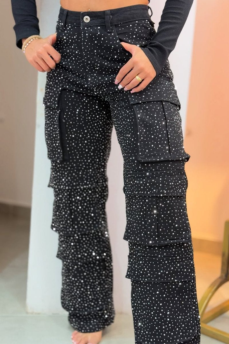 Strass-Jeans
