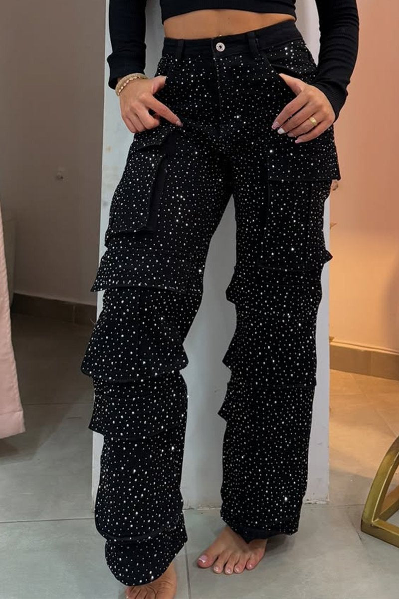 Strass-Jeans