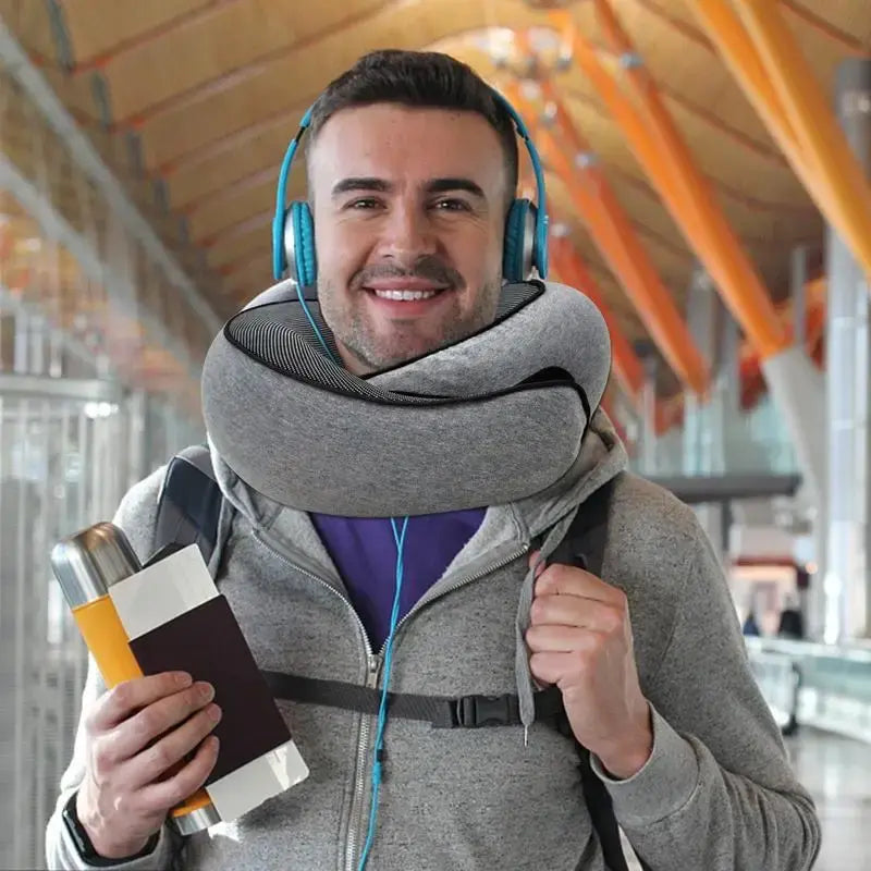 TravelComfort Pro – Luxuriöses Nackenkissen für unterwegs