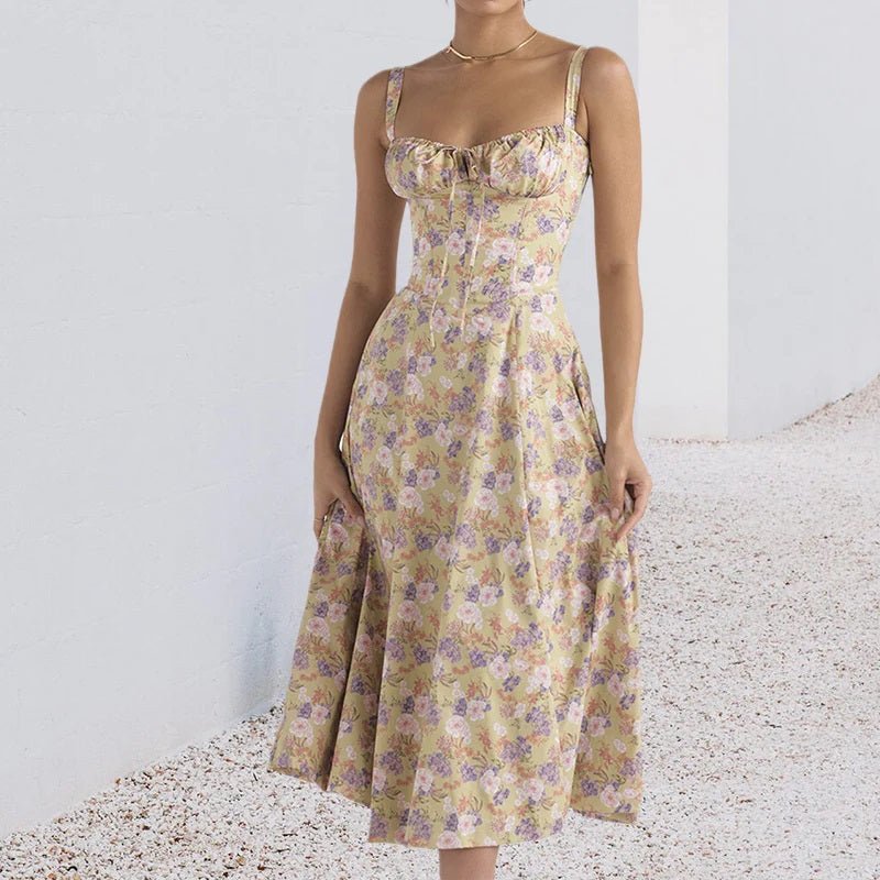 Linsay| Mode Druck Kleid