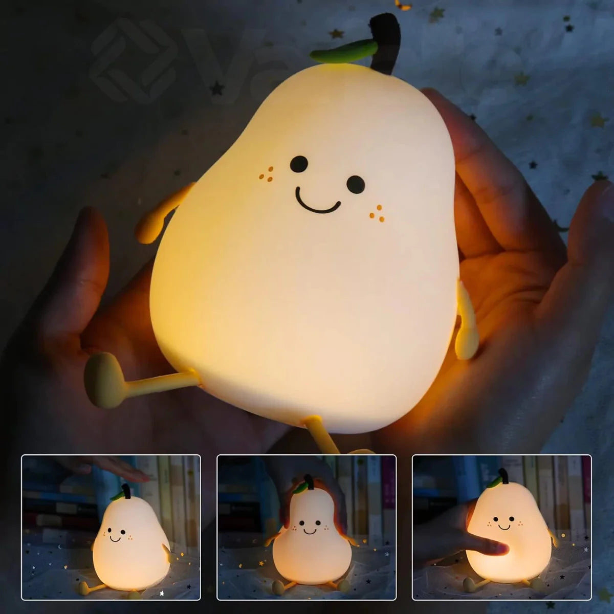 My Lumi Pear | Wiederaufladbare LED-Lampe aus Silikon