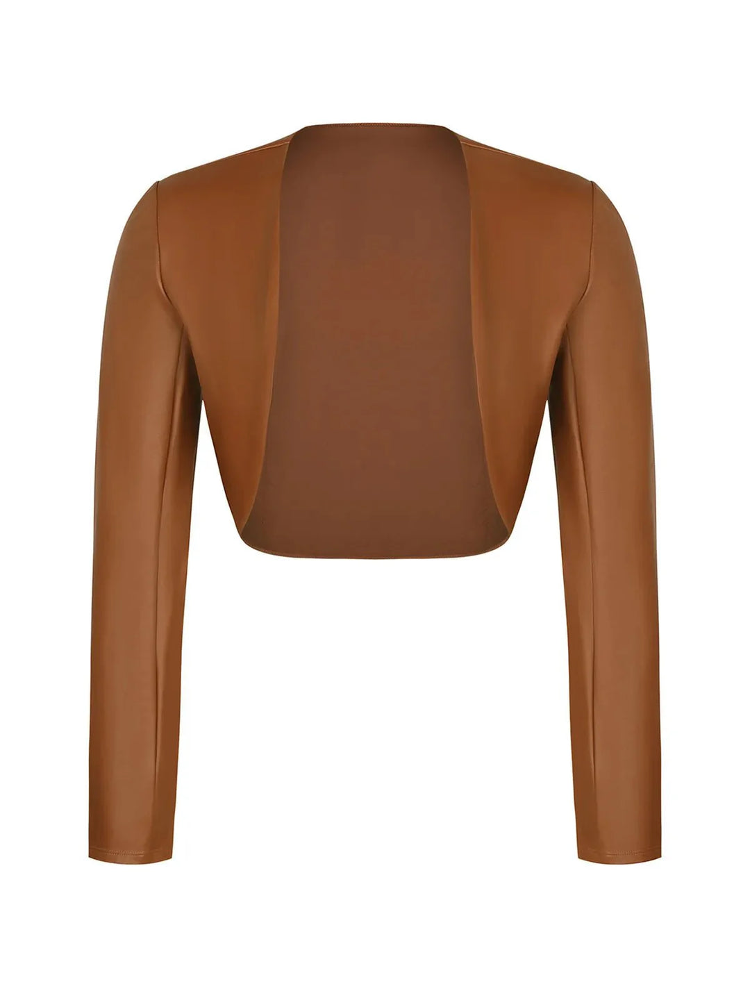 Shapewear Kunstleder Korsett Midi Kleid Bolero Jacke Set