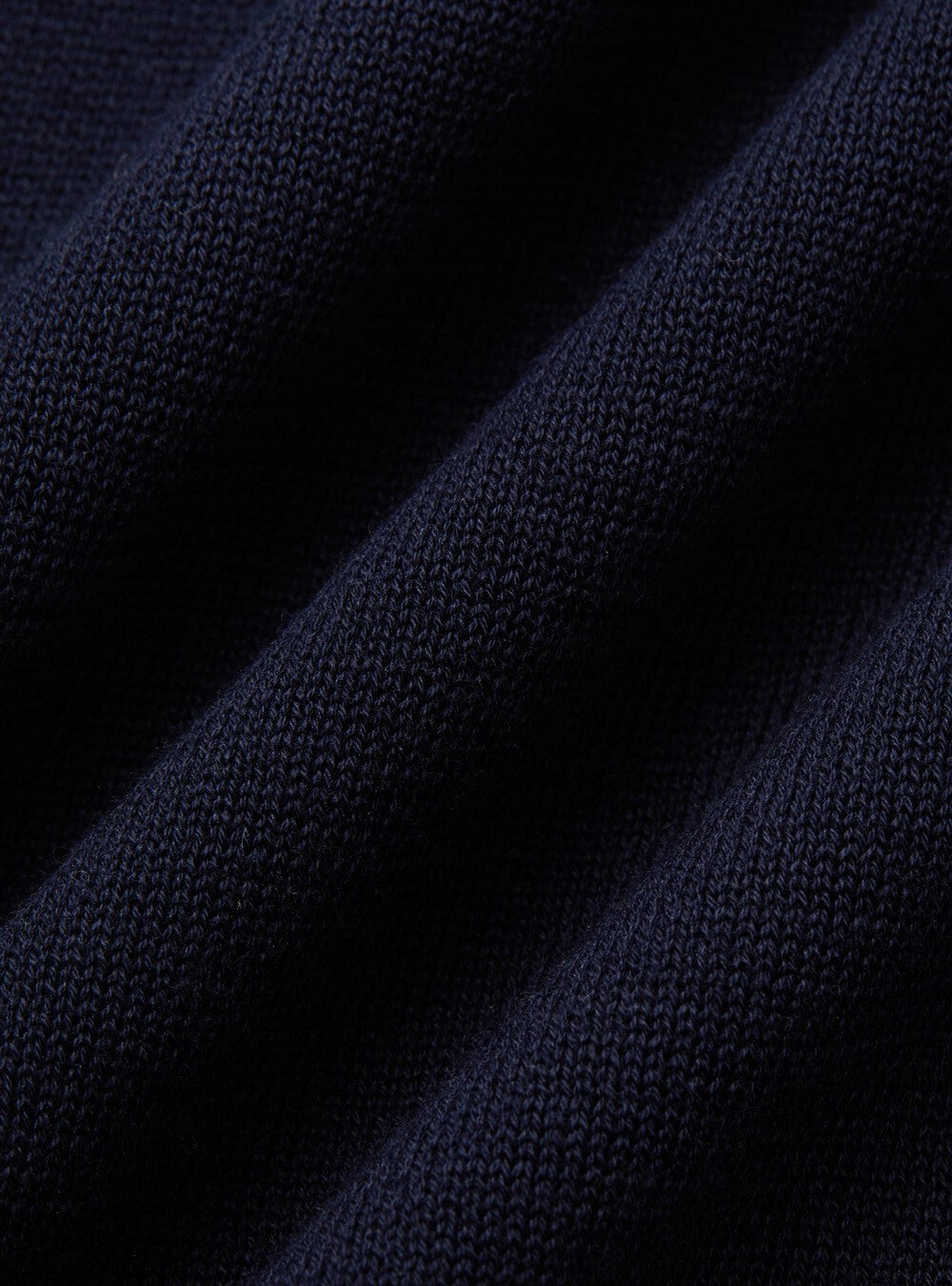 Polo ohne Knöpfe - Marineblau