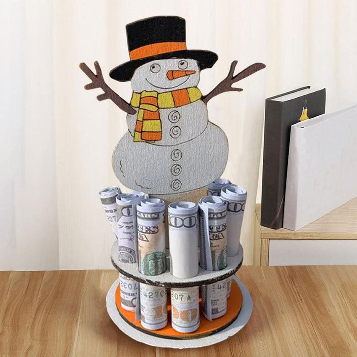 Schneemann-Geldhalter – Dekorativ Banknoten am Weihnachtsbaum aufhängen
