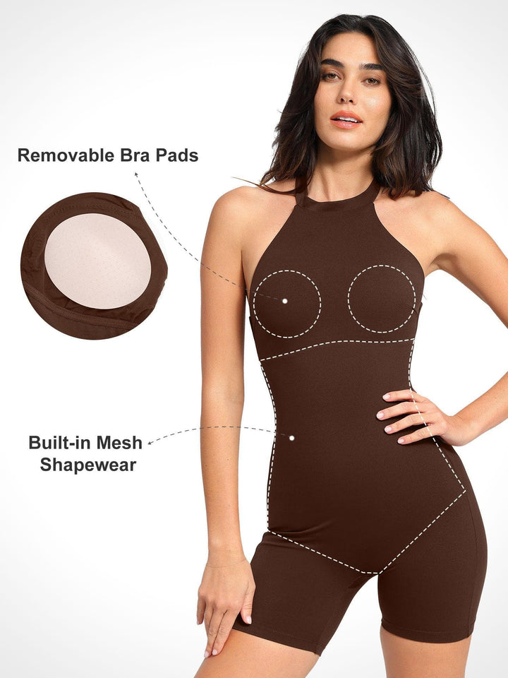 Integriertes Shapewear-Halter-Overall Oder Romper