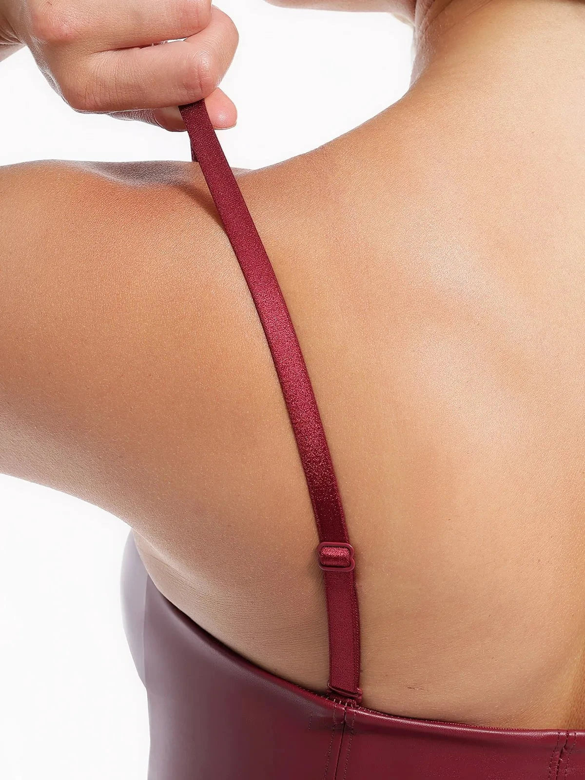 Doppel-Wear Modellierende Kunstlederkleidung