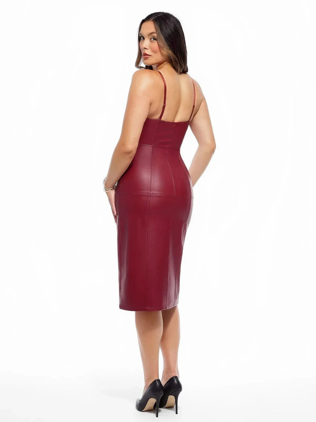 Doppel-Wear Modellierende Kunstlederkleidung