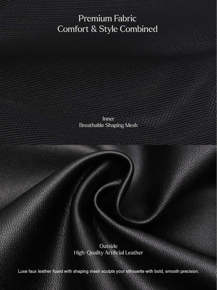 Doppel-Wear Modellierende Kunstlederkleidung