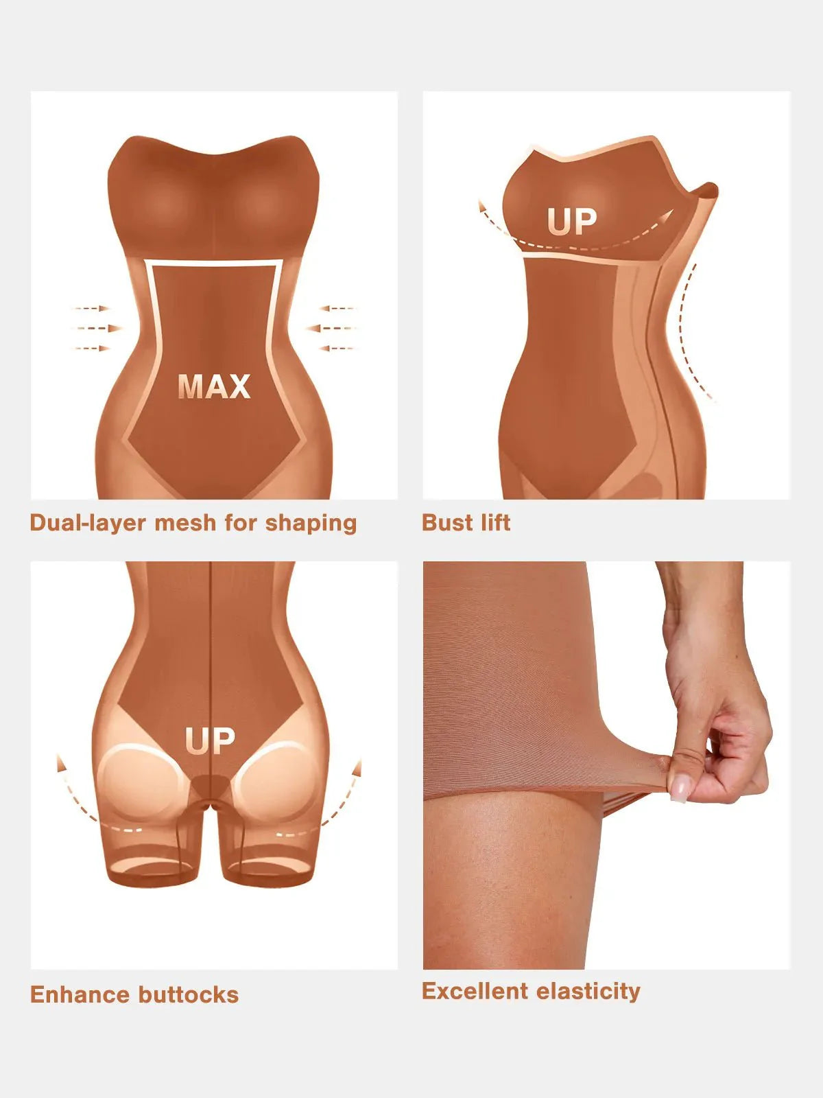 Shapewear Kunstleder Korsett Oberteil Schlankmachendes Overall