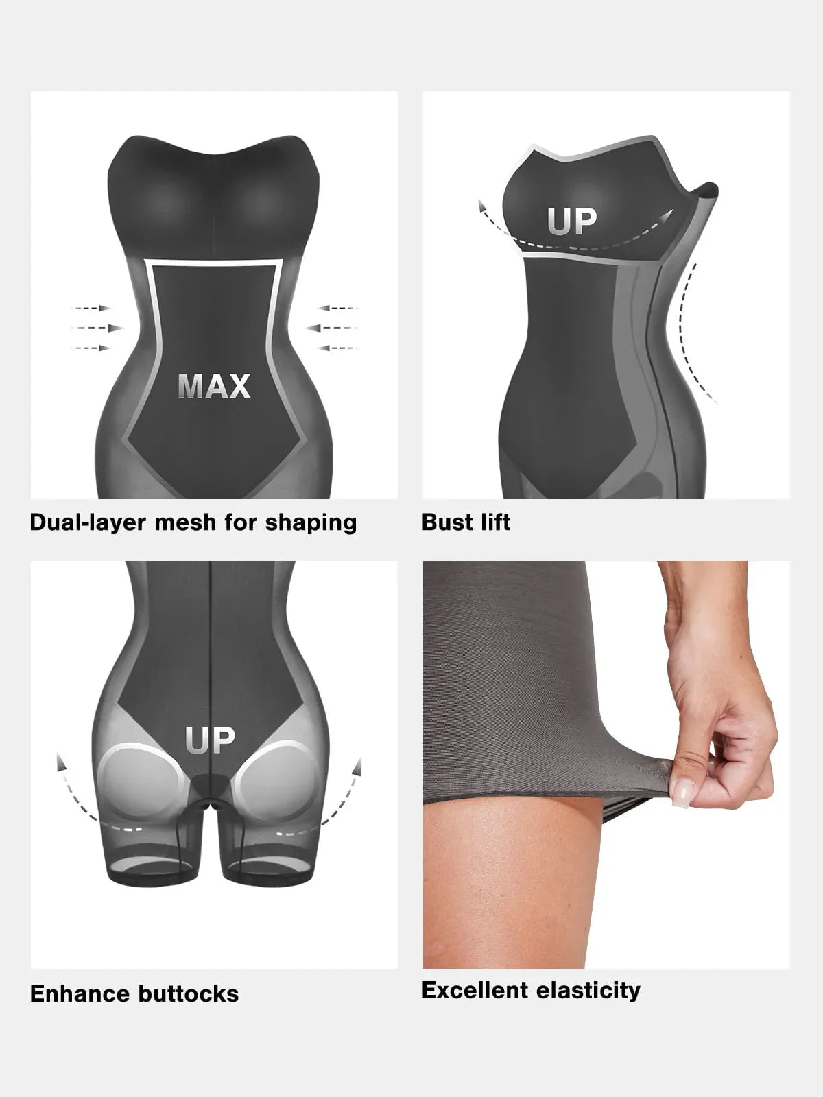 Shapewear Kunstleder Korsett Oberteil Schlankmachendes Overall