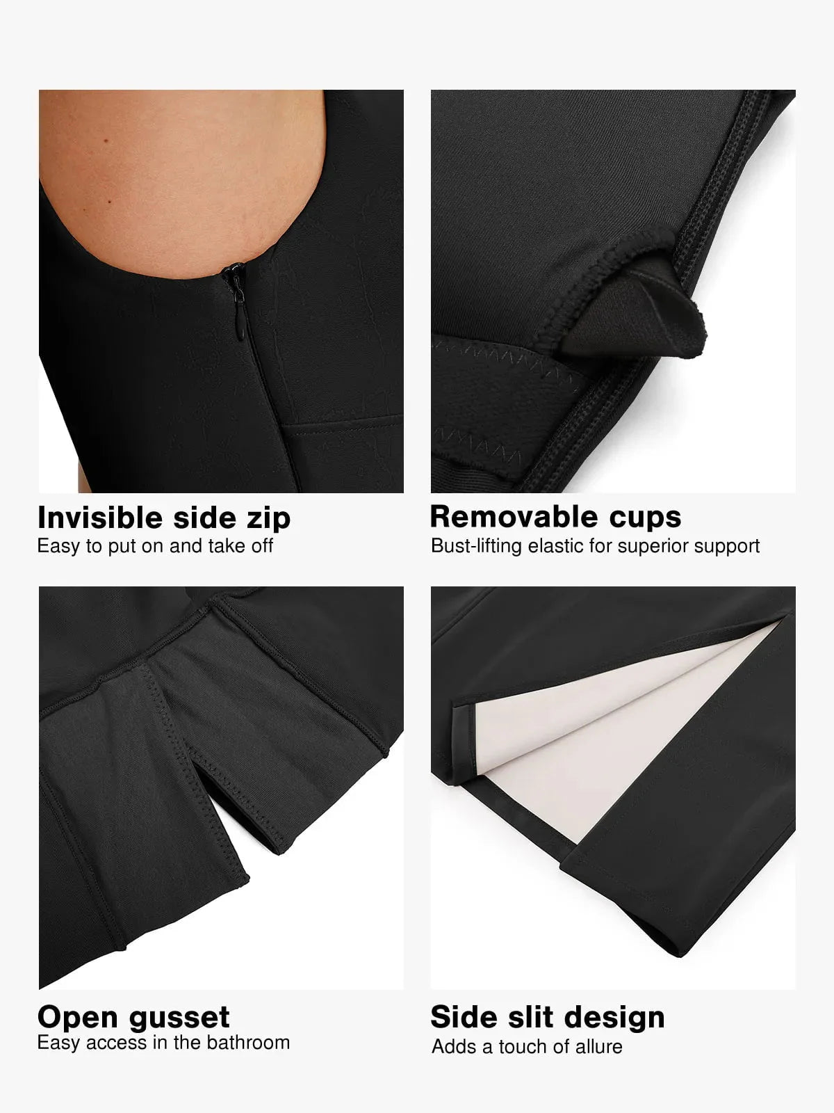 Formende Plüsch-Bodycon-Skulptur-Kleid mit Schlitz im Midi-Format