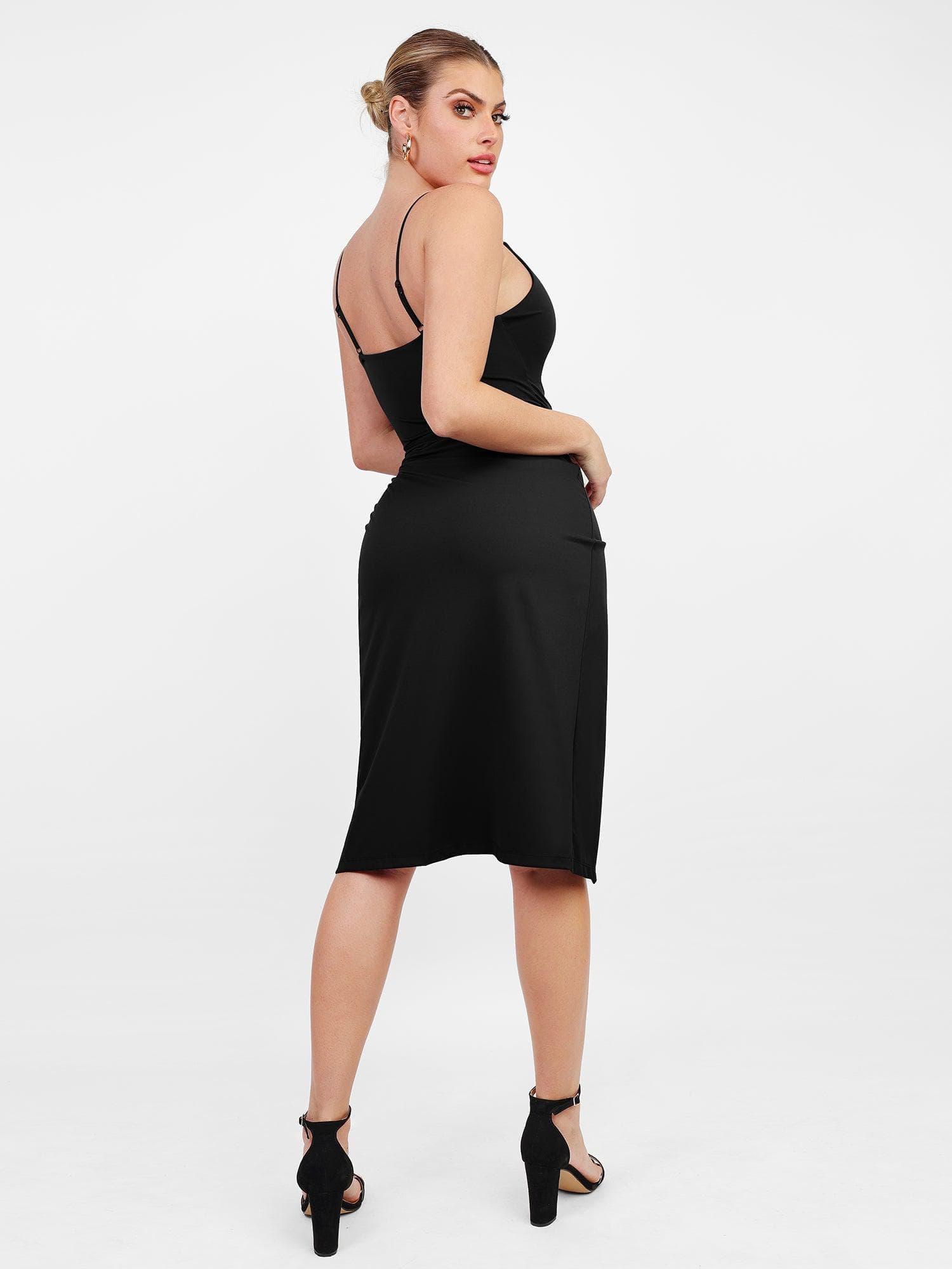 Shapewear formender Wickel-Midikleid