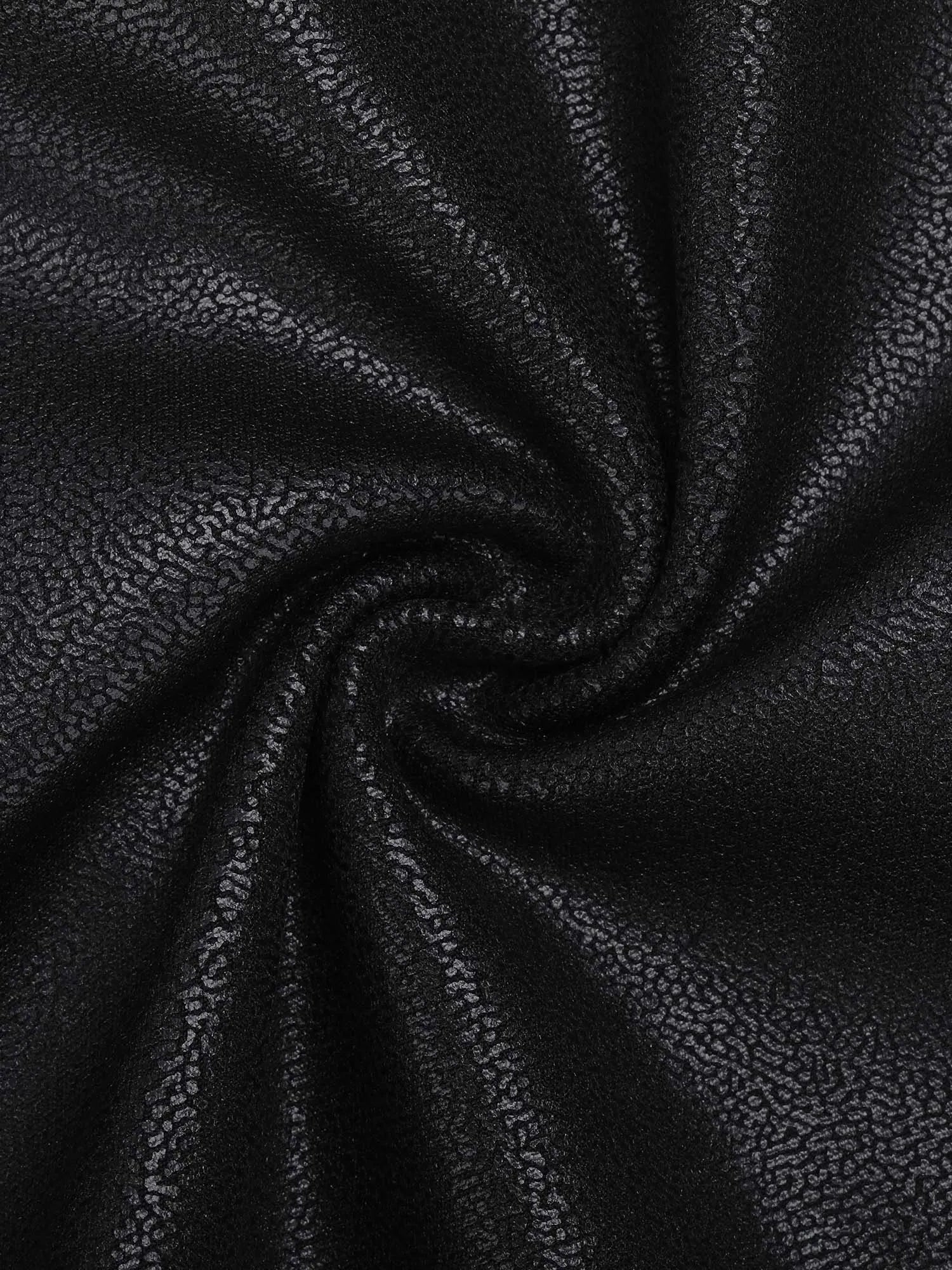 Formende figurbetonte Mididirndl aus Kunstleder mit Reißverschluss vorne