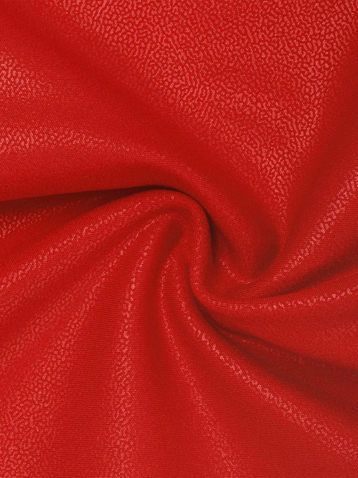 Formende figurbetonte Mididirndl aus Kunstleder mit Reißverschluss vorne