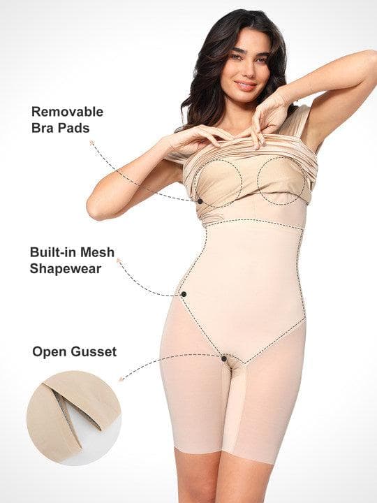 Formende Off-Shoulder Midirock mit Raffung und schimmerndem Sculpting-Effekt