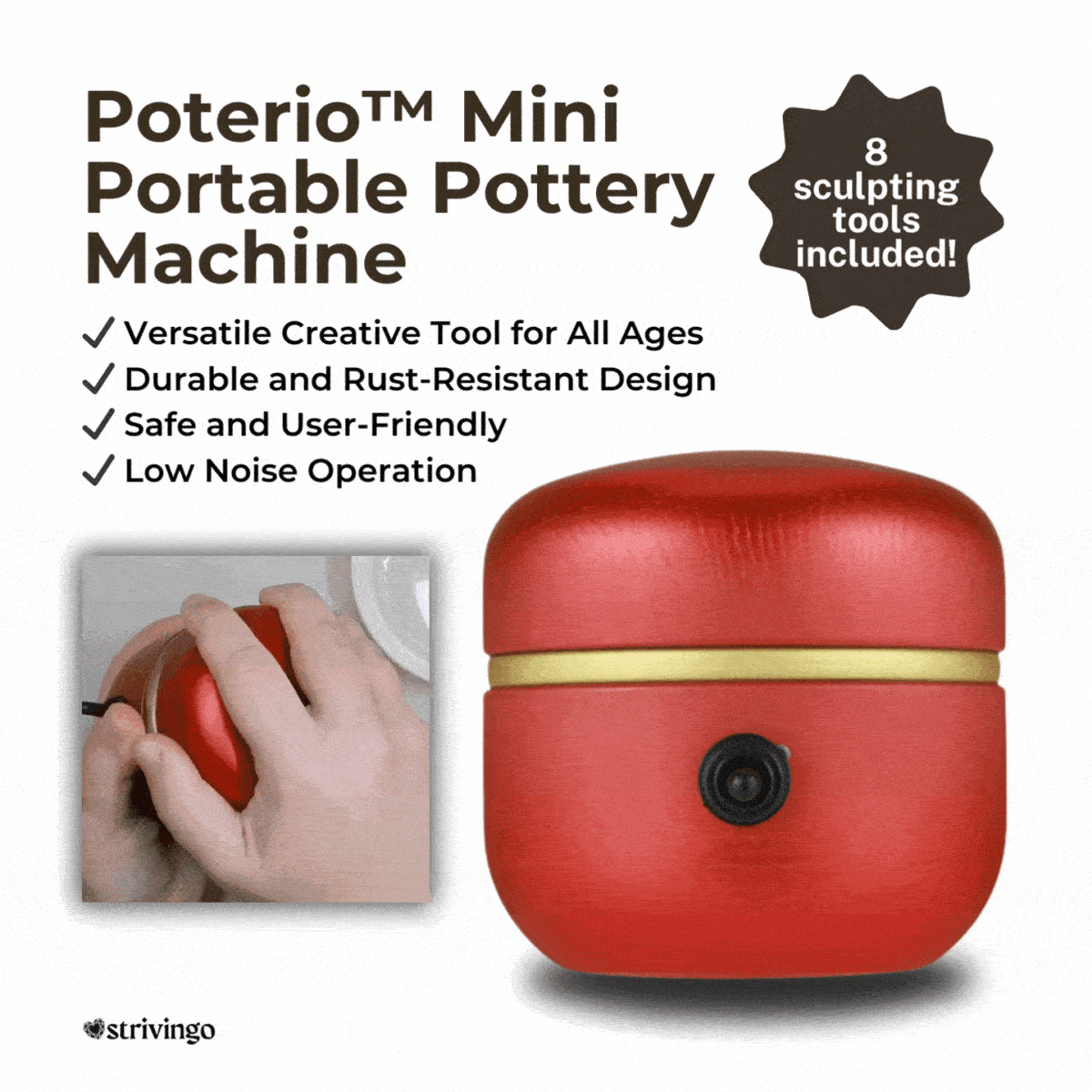 Poterio™ | Mini tragbare Töpfermaschine