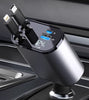 Schnellladefähiger einziehbarer Autoladegerät (100W 4-in-1)
