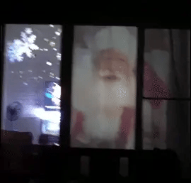 Weihnachts- und Halloween-Projektor mit Leinwand