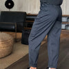 Damen Hochtaillierte Legere Gerade Blazer-Hosen