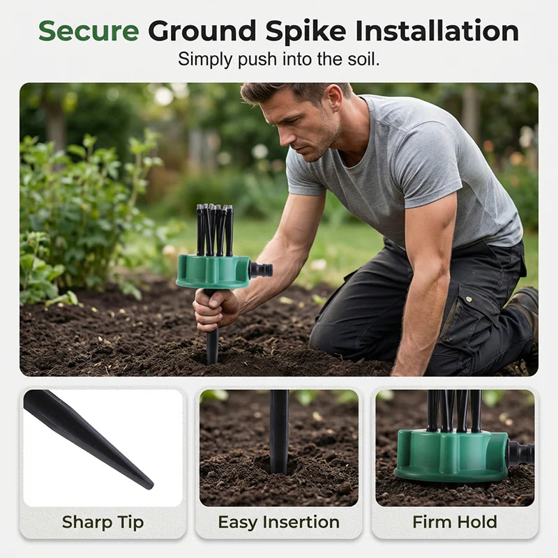 Präzisions-Gartenregner mit 360°-Abdeckung