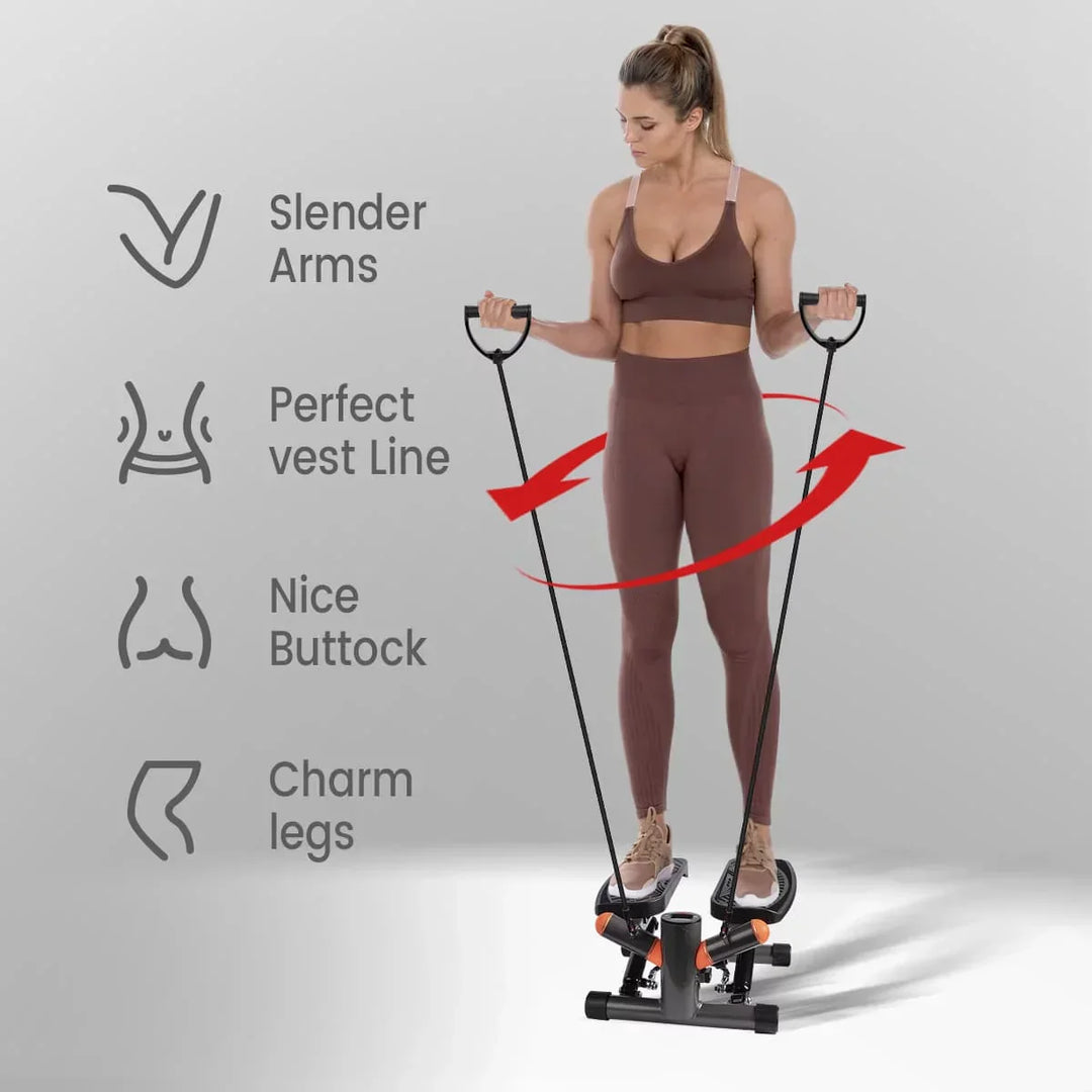 Stepura Treppensteiger-Maschine mit Widerstandsbändern